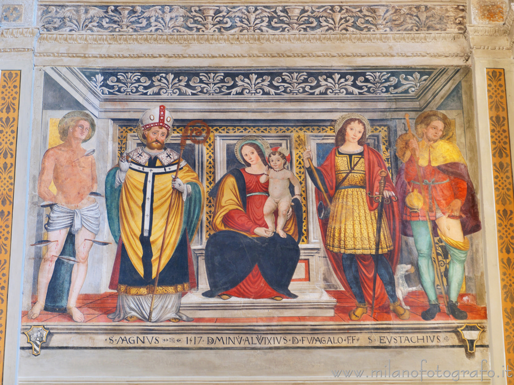 Legnano (Milano) - Affreschi nella cappella di Sant'Agnese nella Basilica di San Magno